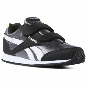 Reebok Royal Classic Jogger 2 Turnschuhe Kinder - Schwarz/Grau/HellGrün/Weiß - DE 598-QGC